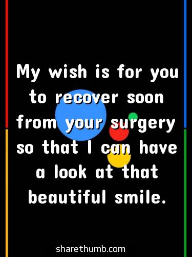 surgery greeting card messages